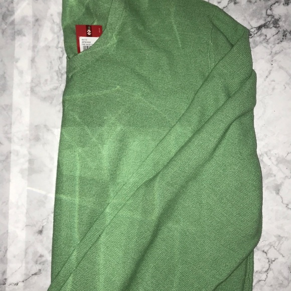 MENS IZOD V NECK SWEATER GREEN SIZE XL - Picture 4 of 4